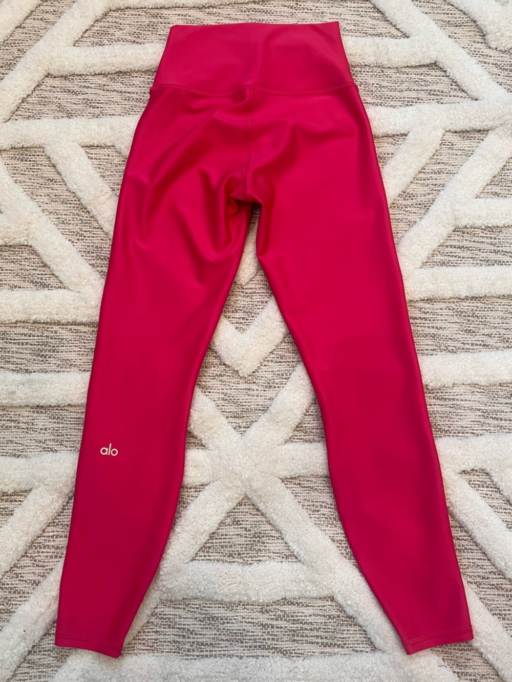 ALO Airlift High Waist 7/8 Watermelon Pink Leggings perfect no flaws XS